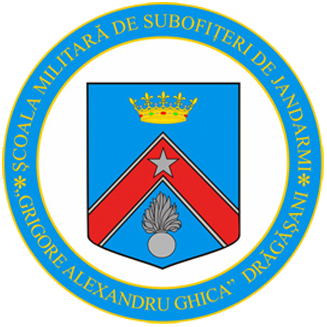 Arms of Military School for Gendarmerie Non-Commissioned Officers School in Fălticeni