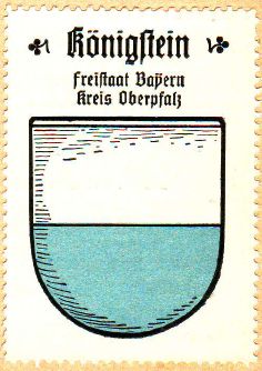 Wappen von Königstein (Oberpfalz)/Coat of arms (crest) of Königstein (Oberpfalz)