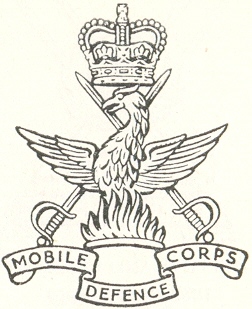Coat of arms (crest) of the Mobile Defence Corps, British Army