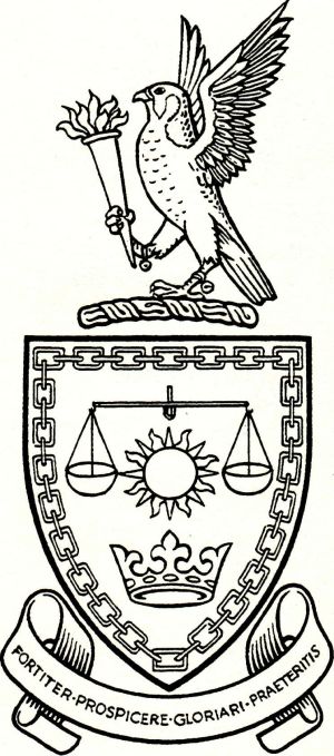 Coat of arms (crest) of Queen Elizabeth's Grammar School (Gainsborough)