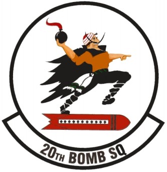 Coat of arms (crest) of the 20th Bombardment Squadron, US Air Force