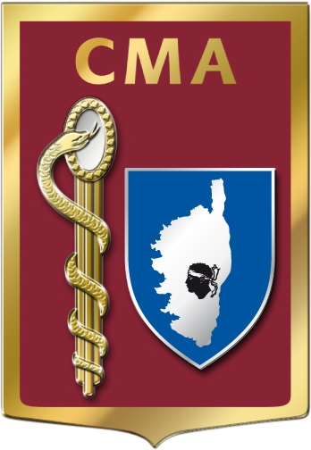 Coat of arms (crest) of the Armed Forces Military Medical Centre Solenzara, France