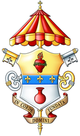 Arms (crest) of Basilica of the Sacred Heart of Jesus and St. Mary Magdalene, Casamicciola Terme