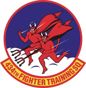 Coat of arms (crest) of the 434th Fighter Training Squadron, US Air Force