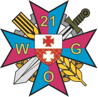 Coat of arms (crest) of 21st Military Economic Department, Polish Army
