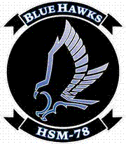 Coat of arms (crest) of the Helicopter Maritime Strike Squadron 78 (HSM-78) Blue Hawks, US Navy
