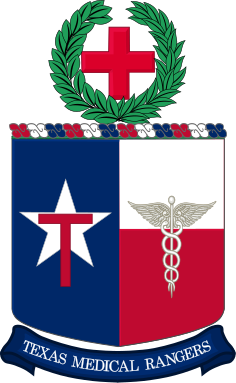 Coat of arms (crest) of the Texas Medical Brigade, Texas State Guard