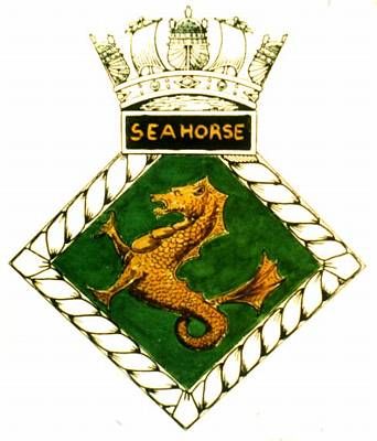 Coat of arms (crest) of the HMS Seahorse, Royal Navy
