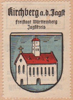 Wappen von Kirchberg an der Jagst/Coat of arms (crest) of Kirchberg an der Jagst