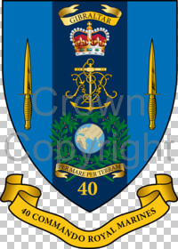 Coat of arms (crest) of the 40 Commando, RM