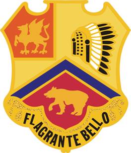 Coat of arms (crest) of 83rd Field Artillery Regiment, US Army