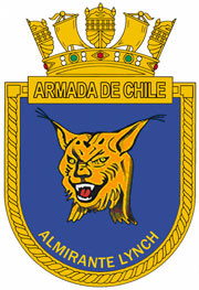 Coat of arms (crest) of the Frigate Almirante Lynch, Chilean Navy