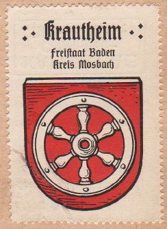 Wappen von Krautheim (Jagst)/Coat of arms (crest) of Krautheim (Jagst)