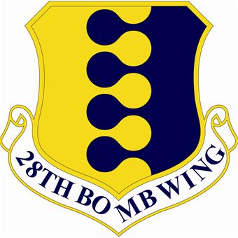 Coat of arms (crest) of the 28th Bombardment Wing, US Air Force
