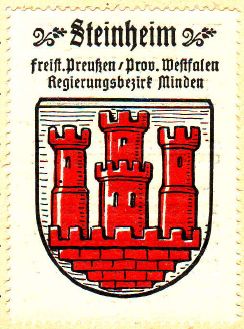 Wappen von Steinheim (Westfalen)/Coat of arms (crest) of Steinheim (Westfalen)