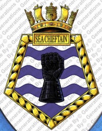 Coat of arms (crest) of the RFA Sea Chieftain, United Kingdom