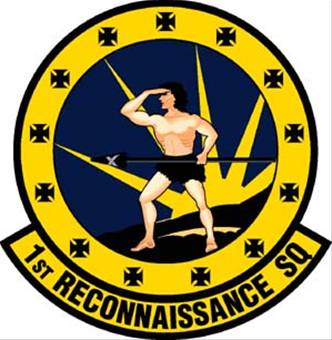 Coat of arms (crest) of the 1st Reconnaissance Squadron, US Air Force