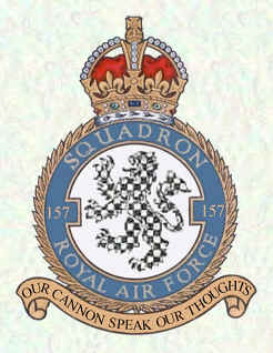 Coat of arms (crest) of the No 157 Squadron, Royal Air Force
