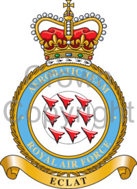 Coat of arms (crest) of the Royal Air Force Aerobatic Team Red Arrows