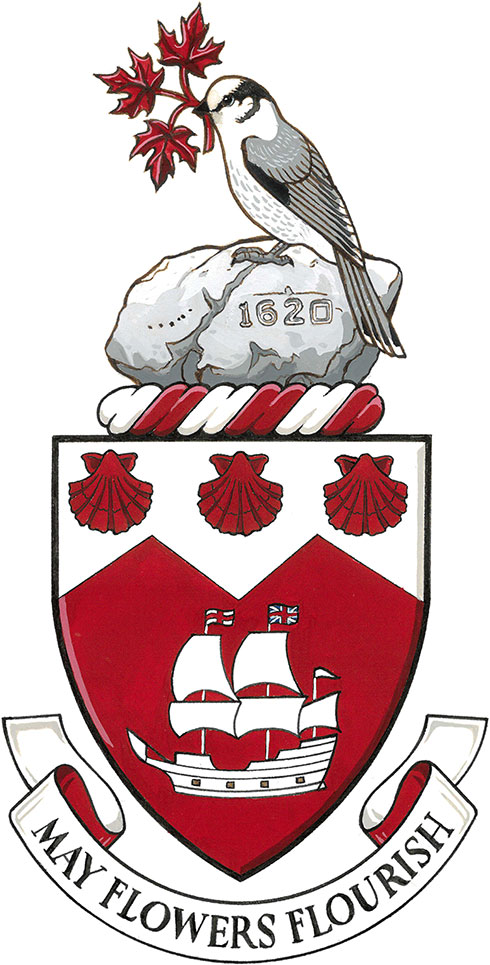 Coat of arms (crest) of Canadian society of Mayflower descendents