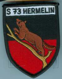 Blason de Fast Missile Boat Hermelin (S-73), German Navy/Arms (crest) of Fast Missile Boat Hermelin (S-73), German Navy