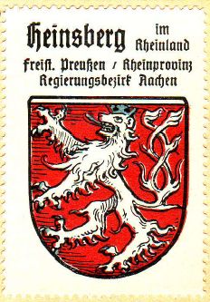 Wappen von Heinsberg/Coat of arms (crest) of Heinsberg