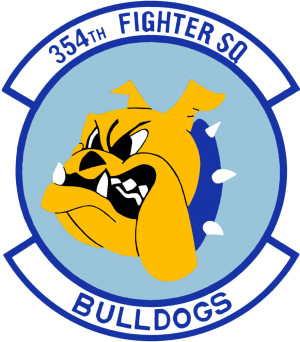 Coat of arms (crest) of the 354th Fighter Squadron, US Air Force