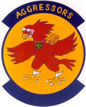 Coat of arms (crest) of 65th Agressor Squadron, US Air Force