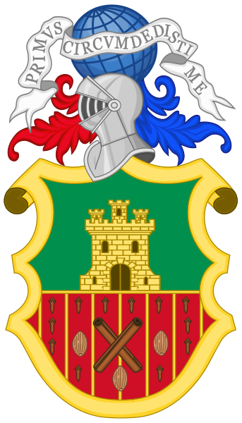 Coat of arms (crest) of the Sail Training Ship Juan Sebastian Elcano, Spanish Navy