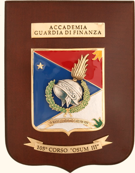 Arms of Course 105 Osum III, Academy of the Financial Guard