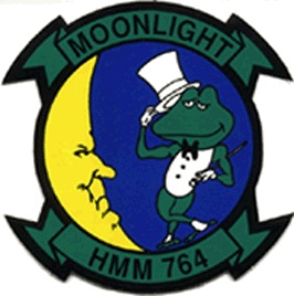 Coat of arms (crest) of the VMM-764 Moonlight, USMC