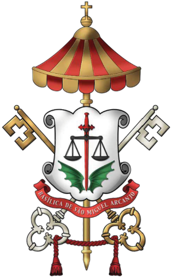 Arms (crest) of Basilica Shrine of St. Michael Archangel, São Miguel Arcanjo