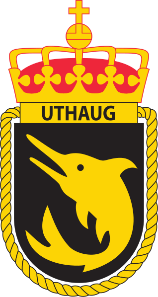 Coat of arms (crest) of the Submarine KNM Uthaug, Norwegian Navy