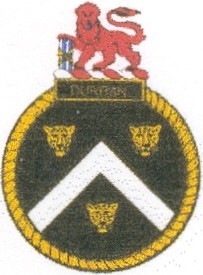 Coat of arms (crest) of the SAS Durban, South African Navy