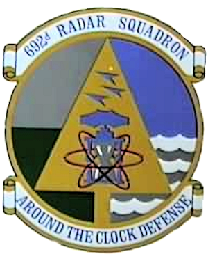 Coat of arms (crest) of the 692nd Radar Squadron, US Air Force