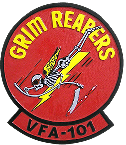 Coat of arms (crest) of the VFA-101 Grimreapers, US Navy