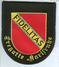 Coat of arms (crest) of the Frigate Karlsruhe, German Navy