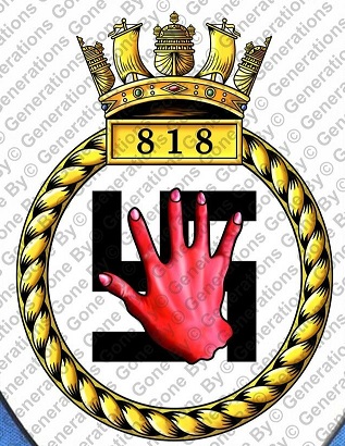 Coat of arms (crest) of the No 818 Squadron, FAA