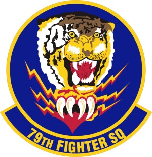 Coat of arms (crest) of the 79th Fighter Squadron, US Air Force