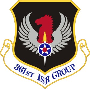 Coat of arms (crest) of the 361st Intelligence, Surveillance & Reconnaissance Group, US Air Force