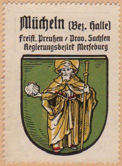 Wappen von Mücheln (Geiseltal)/Coat of arms (crest) of Mücheln (Geiseltal)