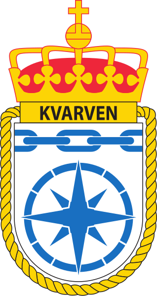 Coat of arms (crest) of the Training and School Vessel KNM Kvarven, Norwegian Navy