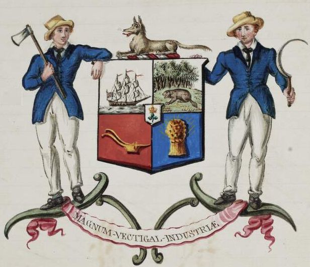 Arms of North American Colonial Association of Ireland