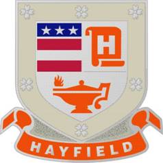 Arms of Hayfield Secondary School Junior Reserve Officer Training Corps, US Army