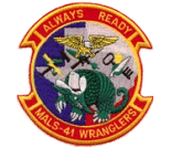 Coat of arms (crest) of the MALS-41 Wranglers, USMC