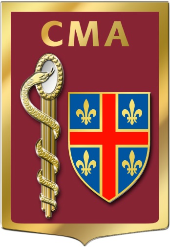 Coat of arms (crest) of the Armed Forces Military Medical Centre Clermont Ferrand, France