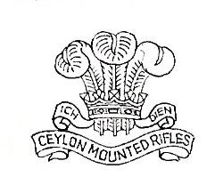 Coat of arms (crest) of the Ceylon Mounted Rifles, Sri Lanka