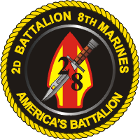 Coat of arms (crest) of the 2nd Battalion, 8th Marines, USMC