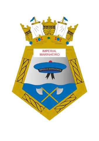 Coat of arms (crest) of the Corvette Imperial Marinheiro, Brazilian Navy