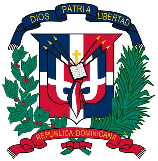 Coat of arms (crest) of National Arms of the Dominican Republic
